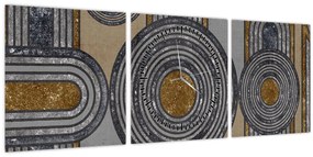 Tablou - Modele decorative (cu ceas) (90x30 cm)