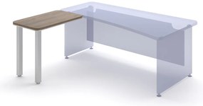 Masa port TopOffice, stanga, 90 x 55 cm, stejar charleston