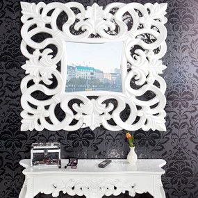 Oglinda decorativa eleganta design clasic Venice alba A-15628 VC