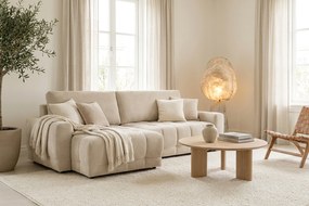 Colțar extensibil Sorenio stânga - Murano 833 țesătură bej