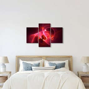 Tabloul modern cu abstacție roz (90x60 cm)