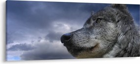 Tablou - Cap de lup (120x50 cm)