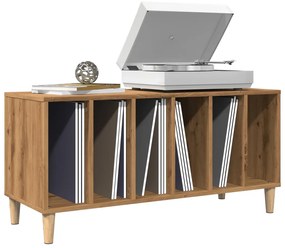 vidaXL Dulap de discuri stejar artizanal, 100x38x48 cm, lemn prelucrat