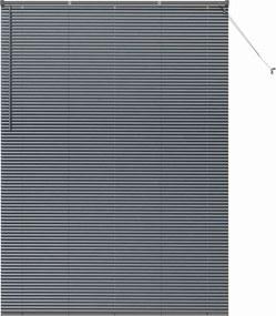 vidaXL Jaluzele venetiene Manual Gri închis 220 x 160 cm Aluminiu