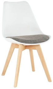 Scaun Culoare Alb / Maro, DAMARA