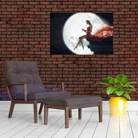 Tablou - Femeia sub clar de lună (90x60 cm)