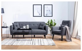 Set canapea fotoliu Aryanna (antracit). 1101489