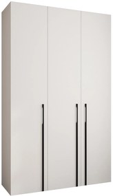Dulap de haine 150 cm Carmela 40-3 (alb + Negru). 1126609