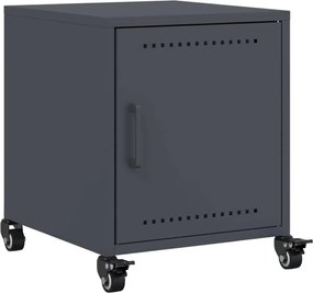 vidaXL Noptieră, antracit, 36x39x43,5 cm, oțel