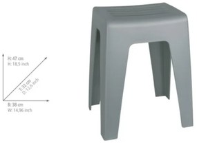 WENKO 22944100 - Taburet KUMBA 38x47 cm gri