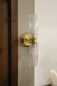 Markslöjd 109236 - Lampă de perete pentru baie RIMINI 2xG9/20W/230V IP44 alamă