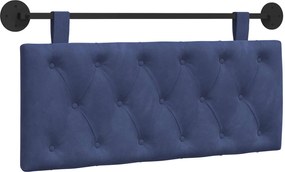 vidaXL Cap de pat suspendat Albastru Poliție 110 x 55 x 7 cm Catifea