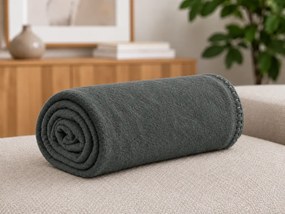 Patura din fleece MELVIRA DUO, verde-gri Dimensiune: 150 x 200 cm