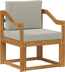 vidaXL Canapea de exterior Lemn de acacia solid și poliester