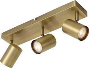 Plafonieră modernă din bronz cu 3 lumini reglabile dreptunghiulară - Jeana