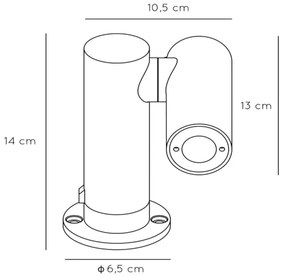 Lampă LED de exterior Lucide 27893/05/29 TATUM LED/5W/230V IP65 14 cm antracit