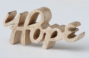 ​Deco mesaj Hope 14/2/6 cm