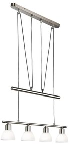 Lustră LED pe cablu MATTES 4xE14/4W/230V 3000K crom lucios