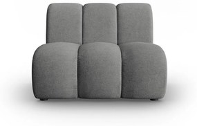 Modul pentru canapea Lupine cu tapiterie din tesatura structurala, gri