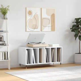 vidaXL Comodă discuri, alb, 100x38x48 cm, lemn prelucrat