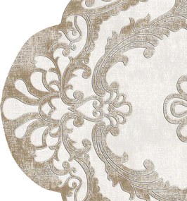 Covor, Eugene V3, 120x180 cm, Bej / Crem / Auriu