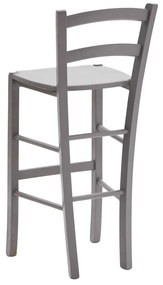 SCAUN BAR LEMN - ALB