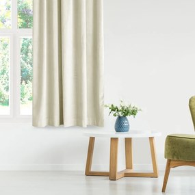 Draperie crem dimout (semi-opacă) din catifea 140x270 cm Eyelets – Restilo