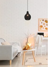 Reality - Pendul SPROUT 1xE14/40W/230V negru/ratan