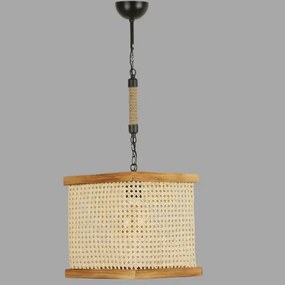 Lustra stil industrial lemn-metal,seria lx, homs,40056