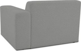 Modul pentru canapea gri cu tapițerie din stofă bouclé (cu colț pe partea dreaptă) Roxy – Scandic