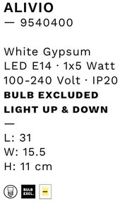 Aplica de perete ambientala din ghips ALIVIO