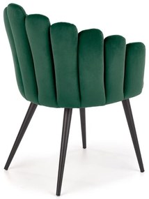 Scaun de bucaterie Yara, verde/negru
