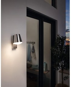 Eglo 97484 - LED Aplica perete exterior CALDIERO-C 1xE27/9W/230V crom mat