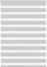 vidaXL Jaluzea tip zebra gri deschis lățime țesătură 105,9cm poliester