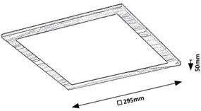 Panou LED aplicat ALMOND LED/12W/230V 4000K Rabalux 6907