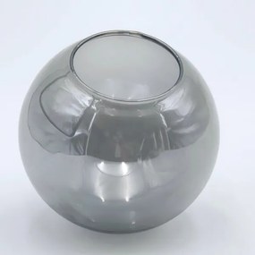 Lustră pe tijă ROLLO 8xE14/5W/230V crom mat/fumuriu