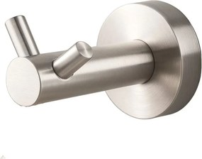 Cuier dublu Balneo Qube inox periat