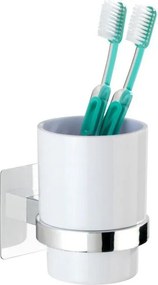 Pahar pentru periuță de dinți QUADRO cu mâner Turbo-Loc, WENKO