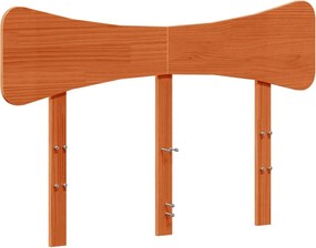 vidaXL Tăblie de pat, maro ceruit, 120 cm, lemn masiv de pin