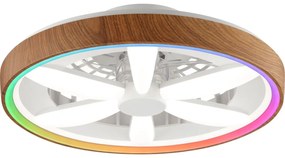 Ventilator LED RGBW dimabil de tavan GAIANO LED/24W/230V + telecomandă
