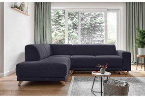 Colțar gri antracit extensibil/cu spațiu de depozitare (cu colț pe partea stângă/în formă de ”L”) Classy Sophie – Miuform