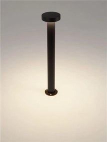 Stalp exterior IP65 LED 3000K GONG negru H-60cm