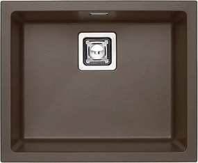 Chiuveta compozit Alveus Quadrix 50 Chocolate maro metalizat 56x46 cm