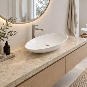 Lavoar pe blat Rune Bodil 60x38 cm finisaj alb lucios