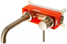 Baterie incastrata Lungo Long auriu periat