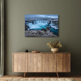 Tablou - Priveliște la cascade (90x60 cm)