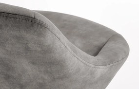 Scaun de bar H102 velvet gri