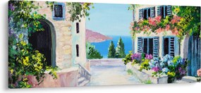 Tablou - Alee grecească, pictură în ulei (120x50 cm)