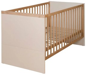 Pătuț bej/în culoare naturală cu înălțime reglabilă 70x140 cm Jil – Roba