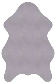 Covor antiderapant Sheepskin Amber, dreptunghiular, 80x150, uni, gri deschis, poliester